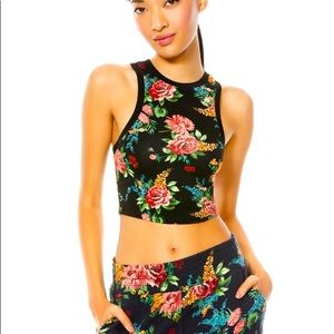 Alice and olivia racer crop top and leggings